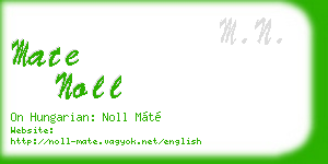 mate noll business card